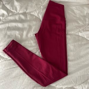 Lululemon Align High-Rise Pant 28” size 0. Color- Pomegranate.